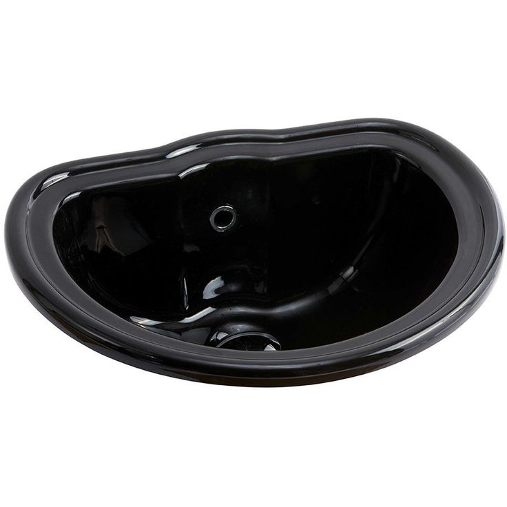 Pesuallas Lavabo Retro 50, 500x410mm, kiiltävä musta 