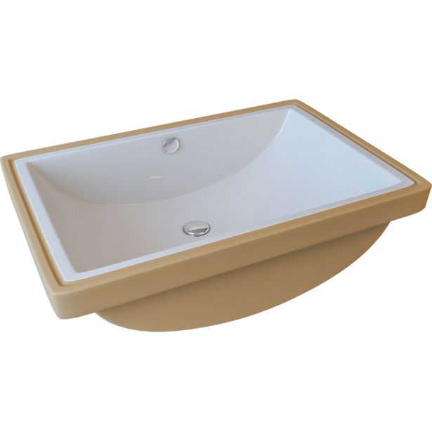 Pesuallas Lavabo Gino 59UH, 395x595mm, valkoinen 