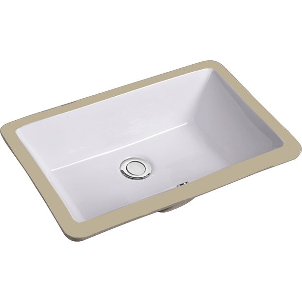 Pesuallas Lavabo Gino 52U, 345x525mm, valkoinen 