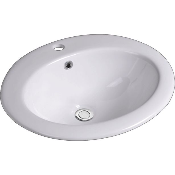 Pesuallas Lavabo Gino 51, 450x510mm, valkoinen 