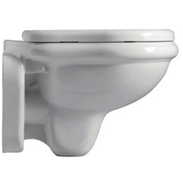 Seinä-WC-istuin Lavabo Retro, valkoinen
