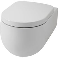 Seinä-WC-istuin Lavabo Flo 54, huuhtelukaulukseton, valkoinen