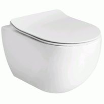 Seinä-WC-istuin Lavabo Glomp, huuhtelukaulukseton, valkoinen