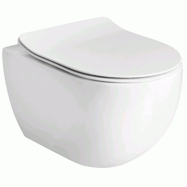 Seinä-WC-istuin Lavabo Glomp, huuhtelukaulukseton, valkoinen