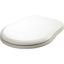 WC-istuimen kansi Lavabo Retro, messinkikiinnikkeet, valkoinen