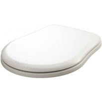 WC-istuimen kansi Lavabo Retro, kromikiinnikkeet, valkoinen