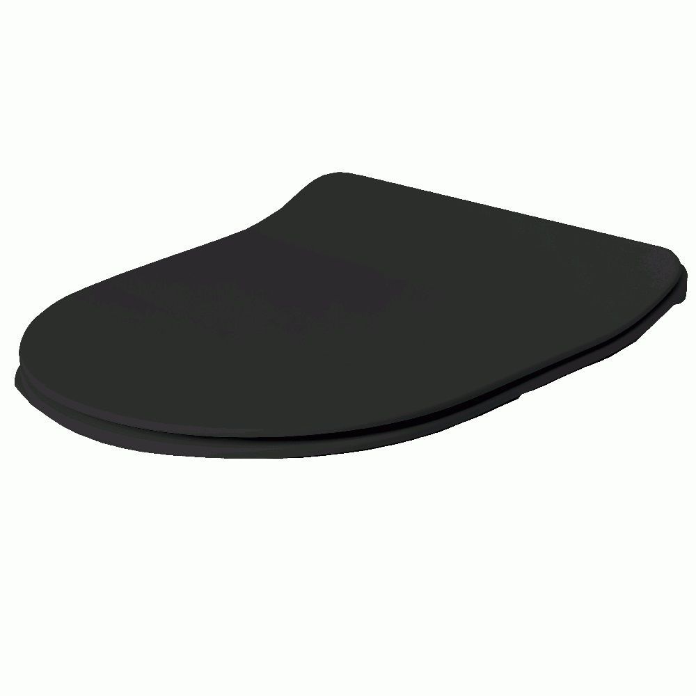 WC-istuimen kansi Lavabo Glomp Mini, soft close, mattamusta