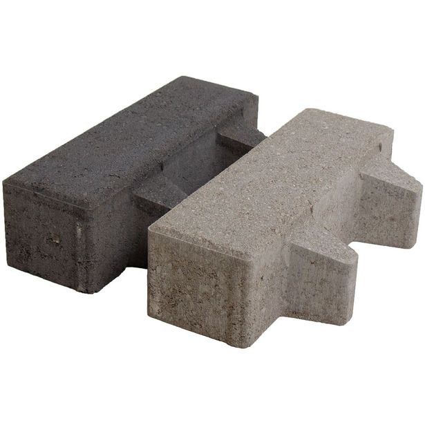 Hulekatukivi Lakka, 278x90+49x80mm, harmaa