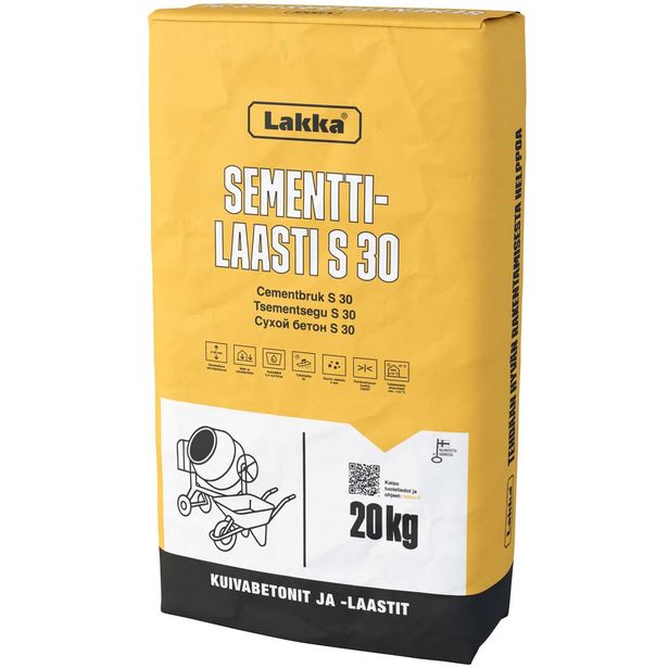 Sementtilaasti Lakka S 30, 20kg
