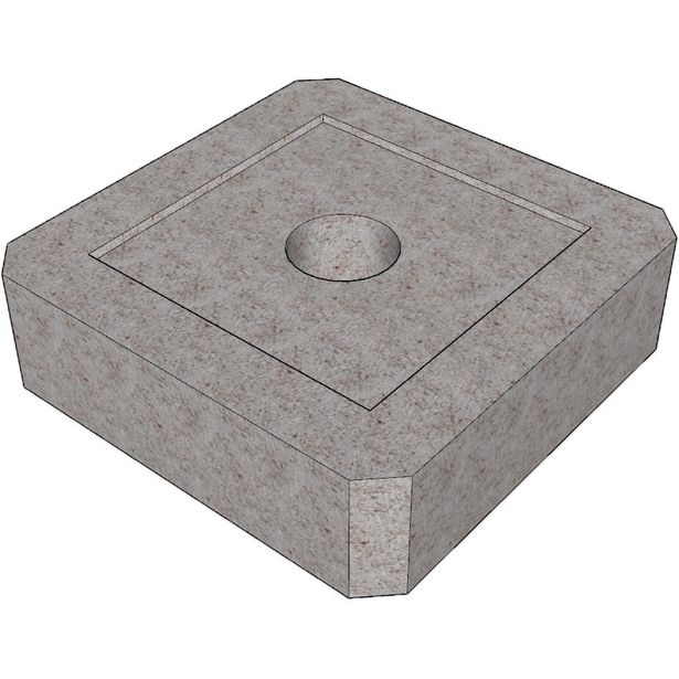 Perustuslaatta Lakka, 350x350x100mm