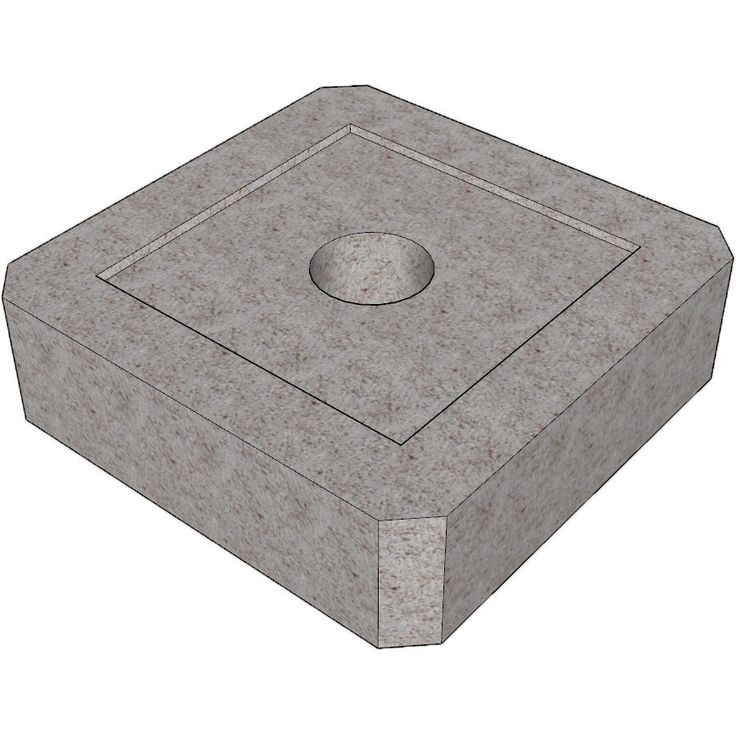 Perustuslaatta Lakka, 350x350x100mm