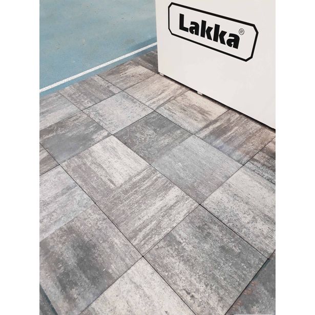 Betonilaatta Lakka Loimulaatta 405, 400x400x50mm, mustavalkoinen