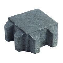 Pihakivi Lakka Nurmikivi 80, 140x140x80mm, musta