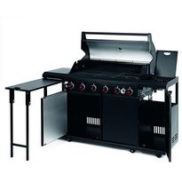 Kaasukeittiö Landmann Outdoor MaxX 6.1 Stainless Steel, 6 poltinta, sivukeitin ja lämpöhylly