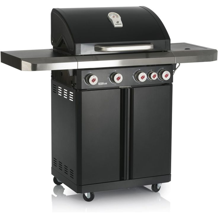 Kaasugrilli Landmann Rexon Cook PTS 4.1, 4 poltinta, sivukeitin