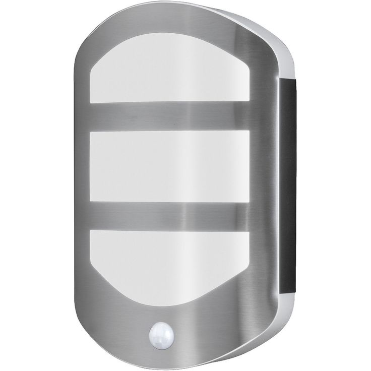 Ulkoseinävalaisin liiketunnistimella Osram Endura Style Plate 12.5W 3000K teräs