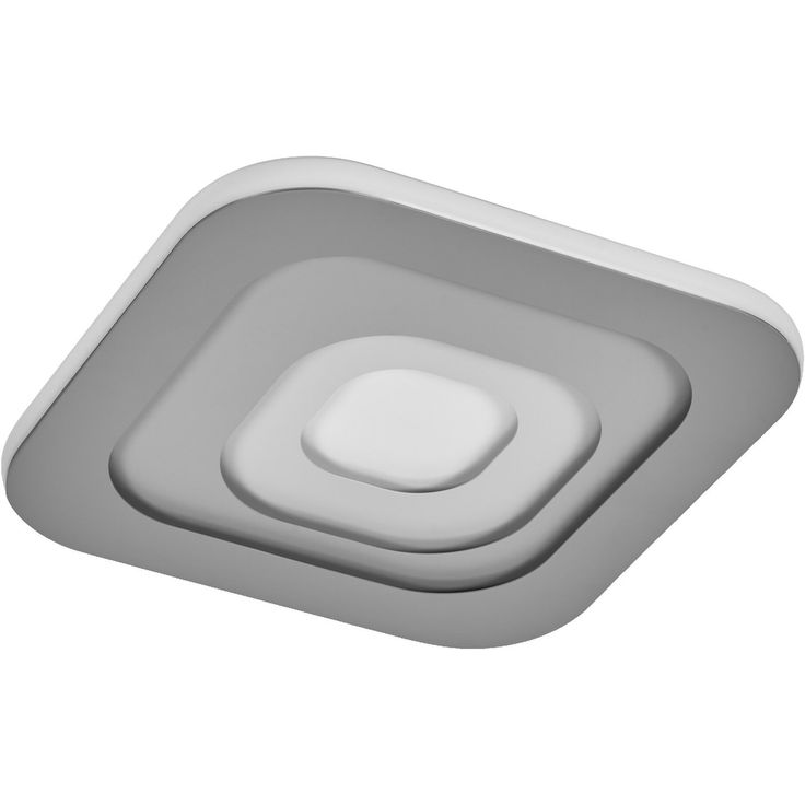 Plafondi Osram Orbis Spiral neliö 500x500mm 38W Click Dim 830 3000K harmaa