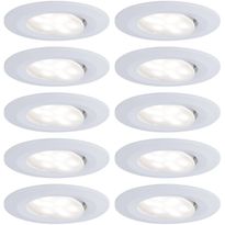 LED-Alasvalosetti Paulmann Calla, 10-osainen, suunnattava, IP65, 4000K, eri värejä