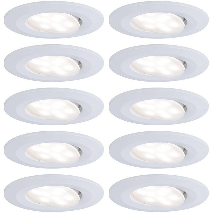 LED-Alasvalosetti Paulmann Calla 10-osainen suunnattava IP65 4000K eri värejä