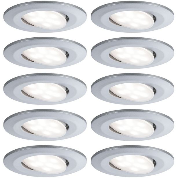 LED-Alasvalosetti Paulmann Calla 10-osainen suunnattava himmennettävä 4000K eri värejä