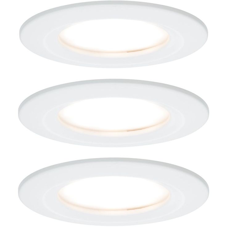 LED-Alasvalosetti Paulmann Coin 3-osainen IP44 2700K mattavalkoinen