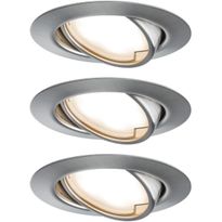 LED-Alasvalosetti Paulmann Coin, 3-osainen, suunnattava, himmennettävä, 3000K, eri värejä