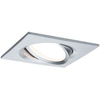 LED-Alasvalosetti Paulmann Nova Plus, 3-osainen, neliö, suunnattava, himmennettävä, 2700K, alumiini