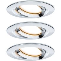 LED-Alasvalosetti Paulmann Nova Plus, 3-osainen, suunnattava, himmennettävä, 2700K, eri värejä