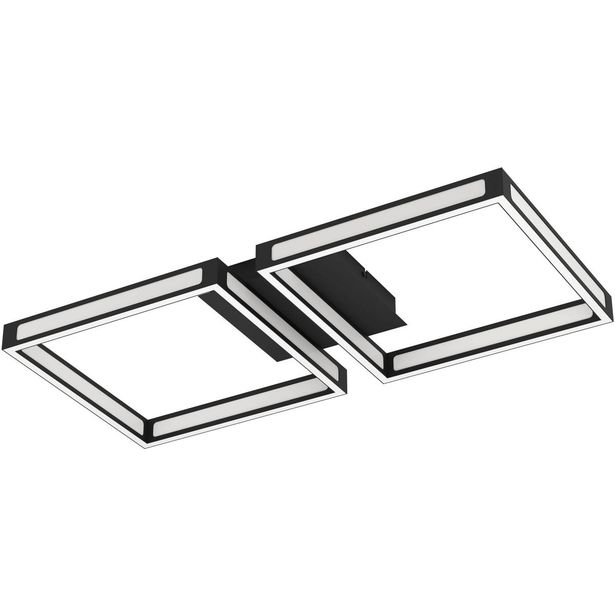 LED Kattovalaisin Eglo Altaflor 2-osainen 65x30cm musta