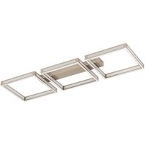 LED-Kattovalaisin Eglo Altaflor, 3-osainen, 100x31,5cm, harjattu teräs