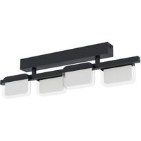 LED-Kattovalaisin Eglo Ervidel, 4-osainen, musta, himmennin