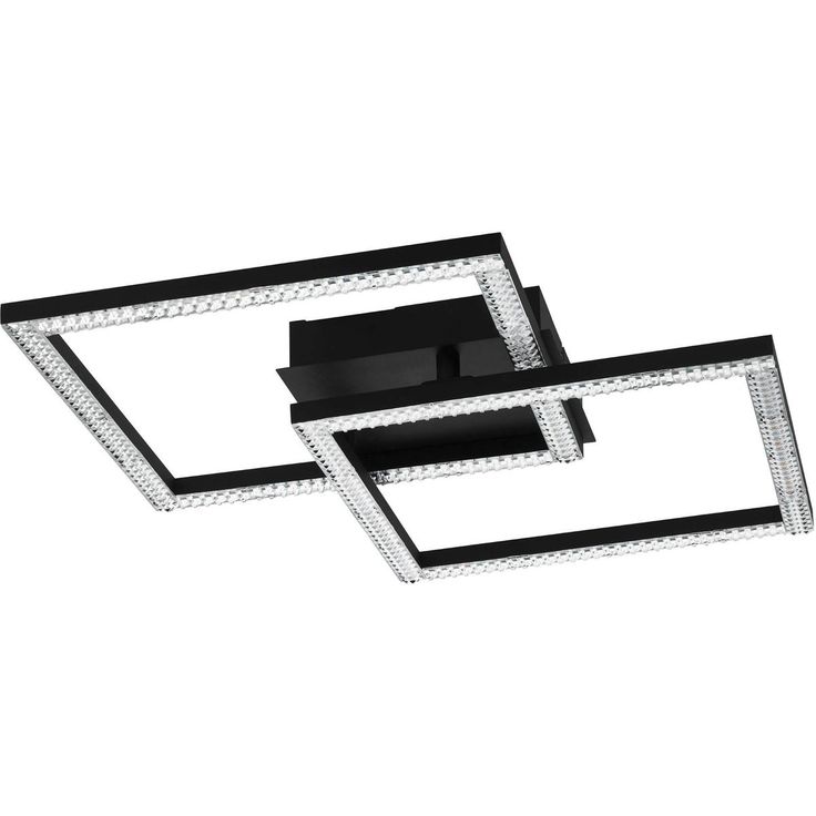 LED Kattovalaisin Eglo Lejias 2-osainen 45x45cm musta