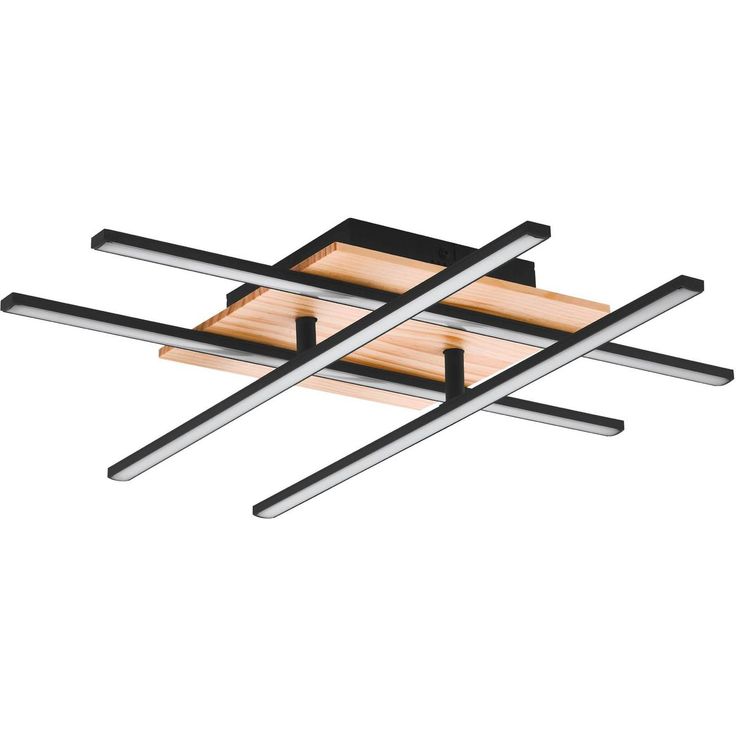 LED Kattovalaisin Eglo Marinello 1 50x50cm musta/puu