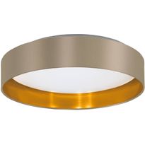 LED-Kattovalaisin Eglo Maserlo 2, Ø38cm, ruskeanharmaa