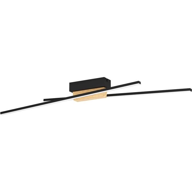 LED Kattovalaisin Eglo Panagria 2x13W 93 5x7 5cm musta puu