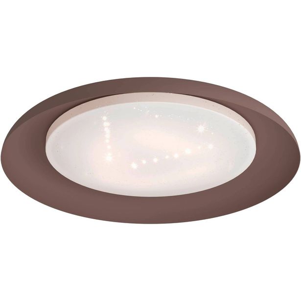 LED Kattovalaisin Eglo Penjamo 6,5x46,5cm ruskea valkoinen