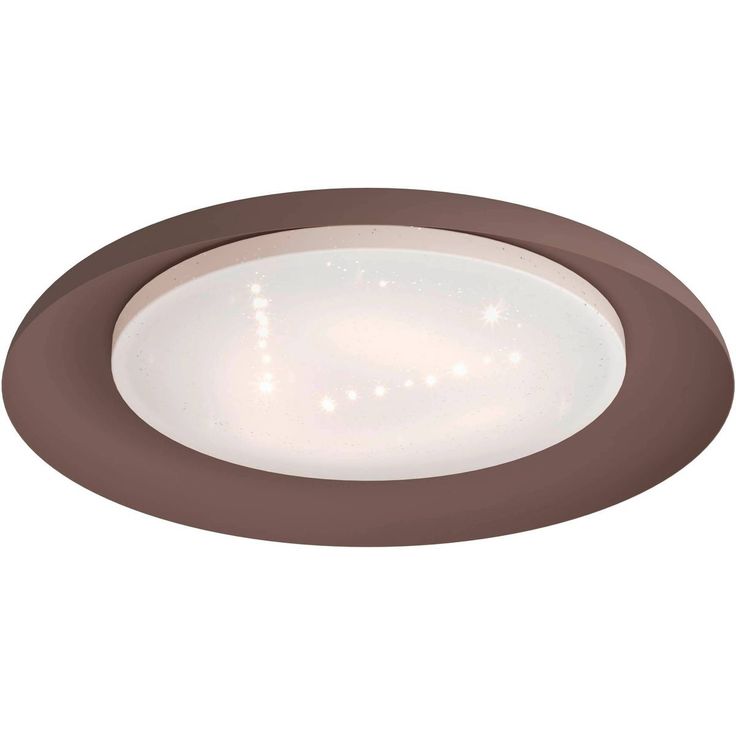 LED Kattovalaisin Eglo Penjamo 6,5x46,5cm ruskea valkoinen