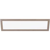 LED-Kattovalaisin Eglo Piglionasso, 124,5x34,5cm, tummanruskea puu