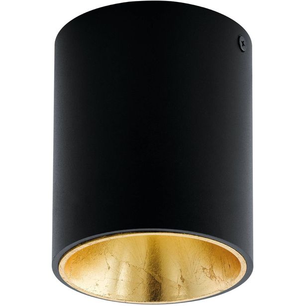 LED Kattovalaisin Eglo Polasso Ø10cm musta/kulta
