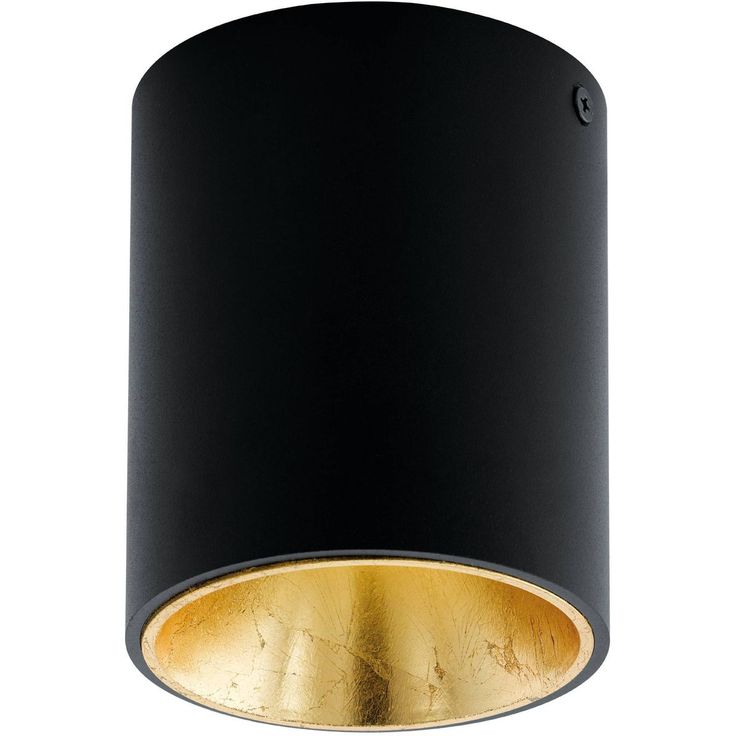 LED Kattovalaisin Eglo Polasso Ø10cm musta/kulta