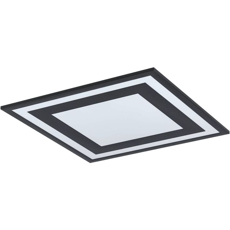 LED Kattovalaisin Eglo Savatarila 45x45cm musta