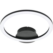 LED-Kattovalaisin Eglo connect.z Parrapos-z, 12W, 34x30x4,5cm, musta/valkoinen