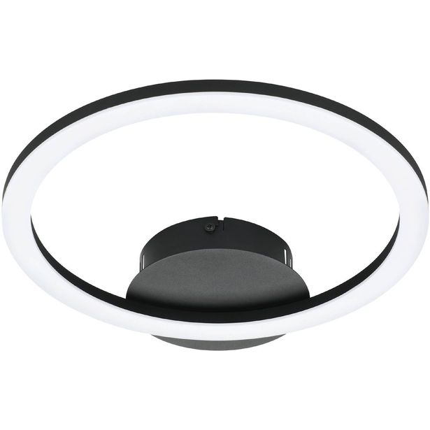 LED Kattovalaisin Eglo connect z Parrapos z 12W 34x30x4 5cm musta valkoinen