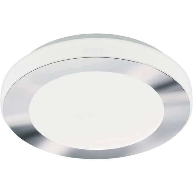 LED Kattovalaisin Seinävalaisin Eglo Carpi Ø30cm valkoinen/kromi