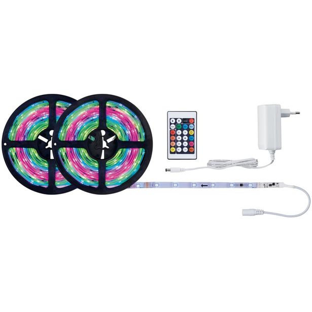 LED-Nauhasetti muuntaja + kaukosäädin Paulmann SimpLED Stripe Set 10m RGB