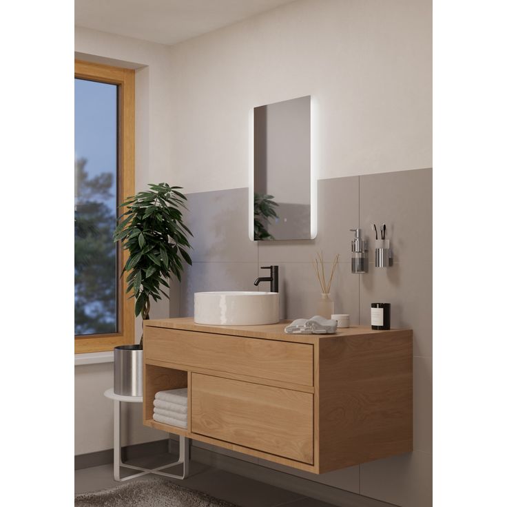 LED Peilivalaisin Eglo Touch Buenavista 2 50x70cm hopea