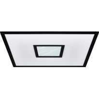 LED-Plafondi Eglo Bordonara, kaukosäädin, RGBW, musta/valkoinen, eri kokoja