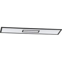 LED-Plafondi Eglo Bordonara, 35W, 119,5x29,5cm, kaukosäädin, RGBW, musta/valkoinen