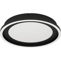 LED-Plafondi Eglo Calagrano, Ø38cm, värivaihto + kaukosäädin, musta/valkoinen