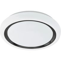 LED-Plafondi Eglo Capasso, valkoinen/musta, eri kokoja
